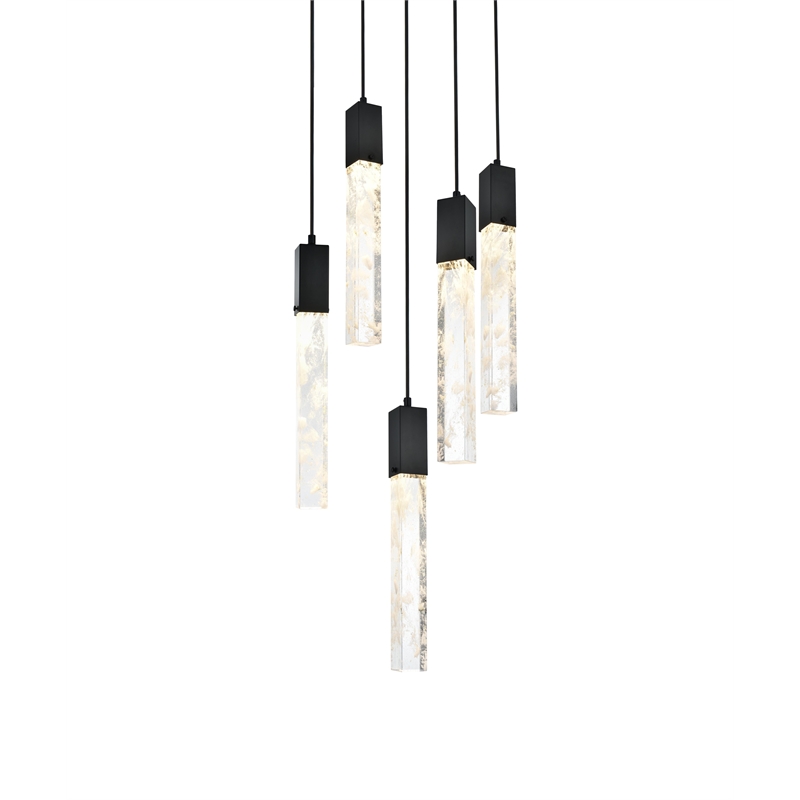 Elegant Lighting Aurora 20 Inch Chandelier In Chrome