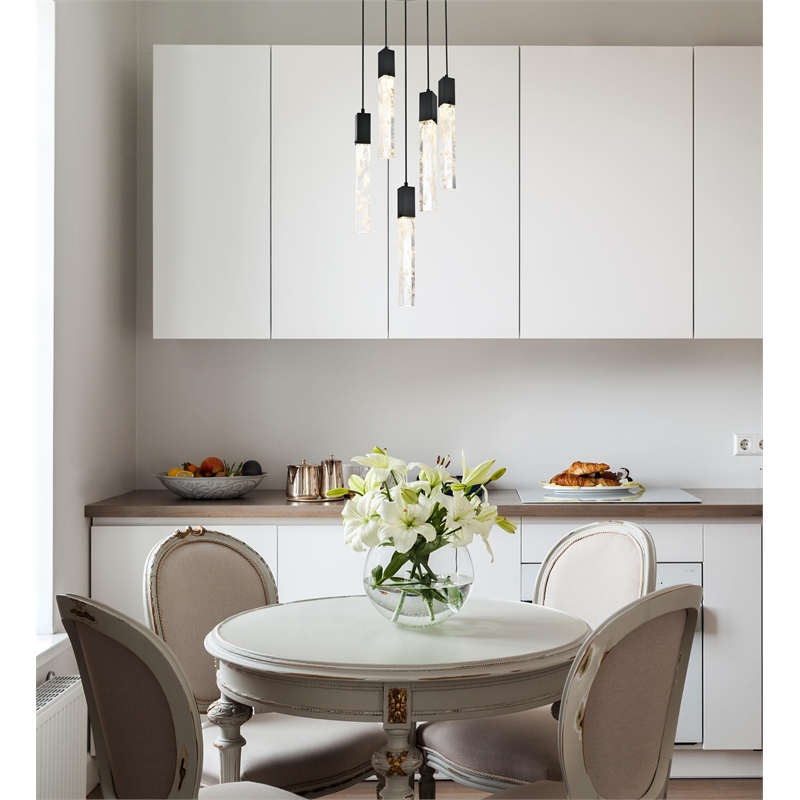 Elegant Lighting Aurora 20 Inch Chandelier In Chrome