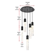 Elegant Lighting Aurora 20 Inch Chandelier In Chrome