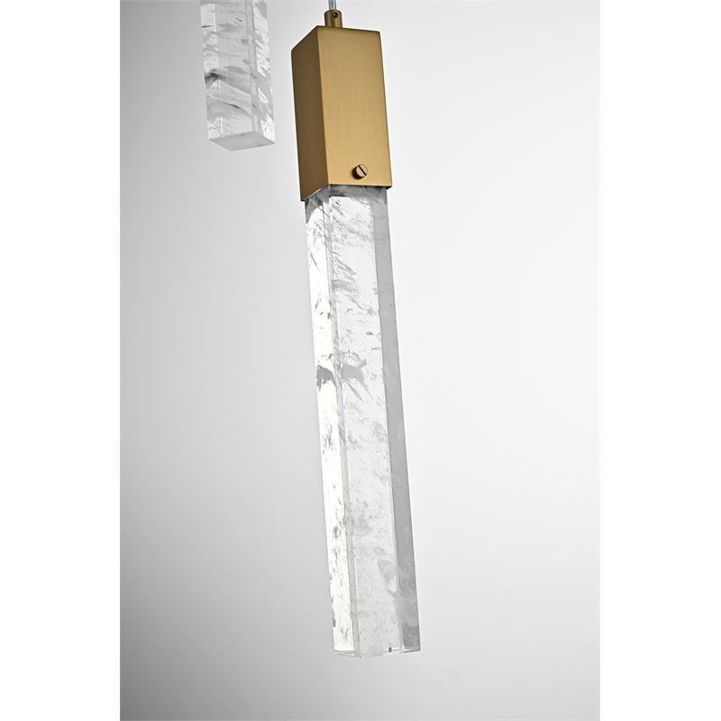 Elegant Lighting Aurora 20 Inch Chandelier In Satin Gold