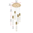 Elegant Lighting Aurora 20 Inch Chandelier In Satin Gold