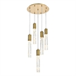Elegant Lighting Aurora 20 Inch Chandelier In Satin Gold