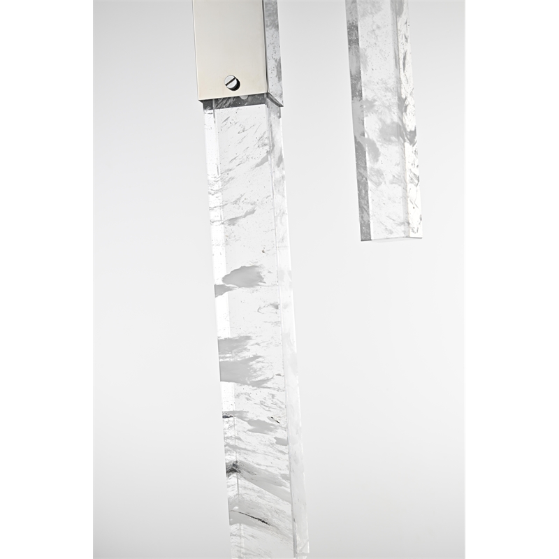 Elegant Lighting Aurora 24 Inch Chandelier In Chrome