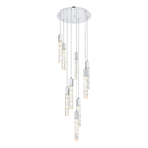 elegant lighting aurora 24 inch chandelier in chrome