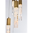 Elegant Lighting Aurora 24 Inch Chandelier In Satin Gold