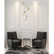 Elegant Lighting Aurora 24 Inch Chandelier In Satin Gold