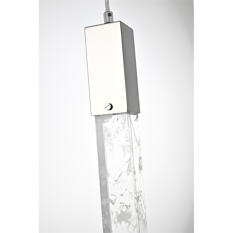 Elegant Lighting Aurora 30 Inch Chandelier In Chrome