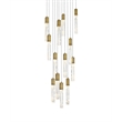 Elegant Lighting Aurora 30 Inch Chandelier In Satin Gold