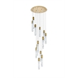 Elegant Lighting Aurora 30 Inch Chandelier In Satin Gold