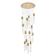 Elegant Lighting Aurora 30 Inch Chandelier In Satin Gold