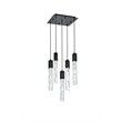 Elegant Lighting Aurora 16 Inch Pendant In Black