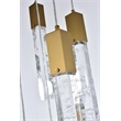 Elegant Lighting Aurora 16 Inch Pendant In Satin Gold