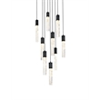 Elegant Lighting Aurora 20 Inch Pendant In Black