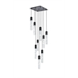 Elegant Lighting Aurora 20 Inch Pendant In Black