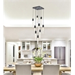 Elegant Lighting Aurora 20 Inch Pendant In Black