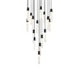 Elegant Lighting Aurora 36 Inch Chandelier In Black