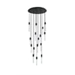 Elegant Lighting Aurora 36 Inch Chandelier In Black
