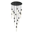 Elegant Lighting Aurora 36 Inch Chandelier In Black
