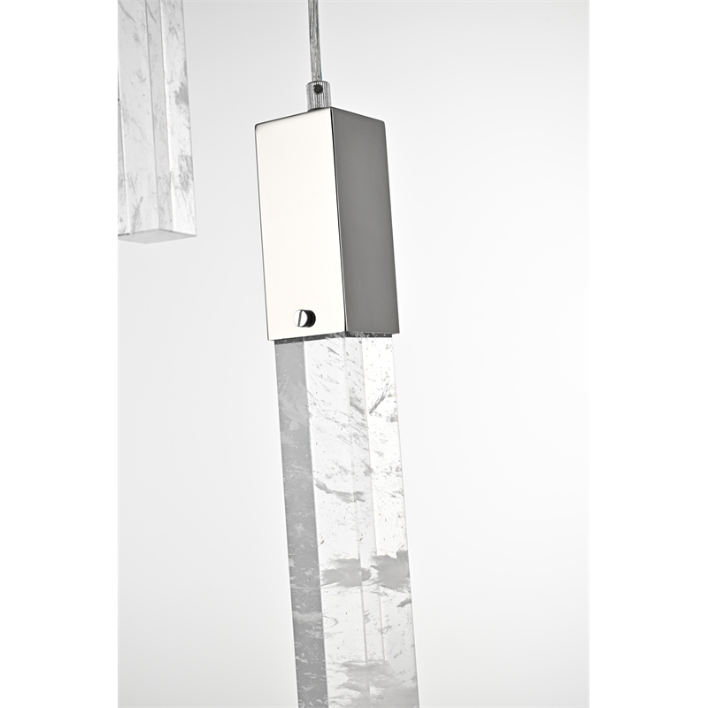 Elegant Lighting Aurora 36 Inch Chandelier In Chrome