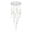 Elegant Lighting Aurora 36 Inch Chandelier In Chrome