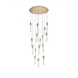 Elegant Lighting Aurora 36 Inch Chandelier In Satin Gold