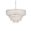 Elegant Lighting Emilia 25 Inch Chandelier In Chrome