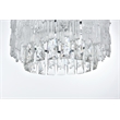 Elegant Lighting Emilia 12 Inch Flush Mount In Chrome