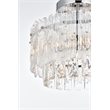 Elegant Lighting Emilia 12 Inch Flush Mount In Chrome