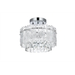 Elegant Lighting Emilia 12 Inch Flush Mount In Chrome
