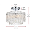 Elegant Lighting Emilia 12 Inch Flush Mount In Chrome