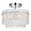 Elegant Lighting Emilia 12 Inch Flush Mount In Chrome