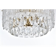 Elegant Lighting Emilia 12 Inch Flush Mount In Satin Gold