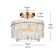 Elegant Lighting Emilia 12 Inch Flush Mount In Satin Gold