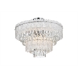 Elegant Lighting Emilia 25 Inch Flush Mount In Chrome