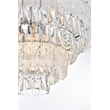 Elegant Lighting Emilia 25 Inch Flush Mount In Chrome