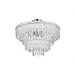 Elegant Lighting Emilia 25 Inch Flush Mount In Chrome