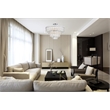 Elegant Lighting Emilia 25 Inch Flush Mount In Chrome