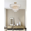 Elegant Lighting Emilia 25 Inch Flush Mount In Satin Gold