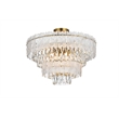 Elegant Lighting Emilia 25 Inch Flush Mount In Satin Gold