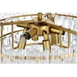 Elegant Lighting Emilia 25 Inch Flush Mount In Satin Gold