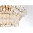 Elegant Lighting Emilia 25 Inch Flush Mount In Satin Gold