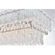 Elegant Lighting Emilia 37 Inch Chandelier In Chrome