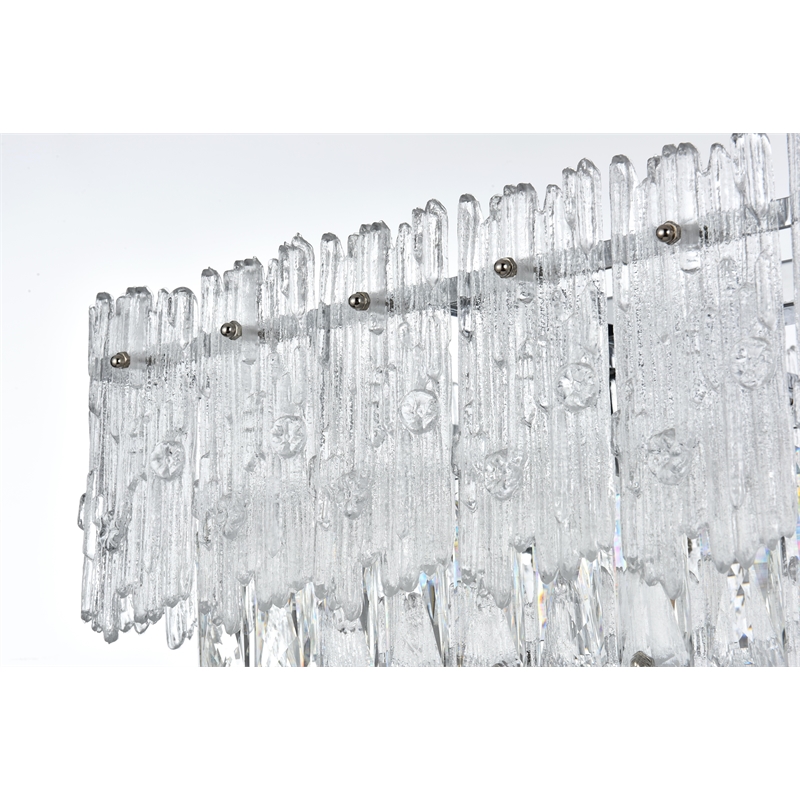 Elegant Lighting Emilia 37 Inch Chandelier In Chrome