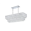 Elegant Lighting Emilia 37 Inch Chandelier In Chrome