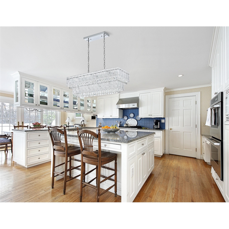 Elegant Lighting Emilia 37 Inch Chandelier In Chrome