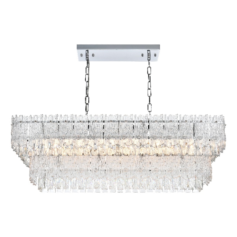 Elegant Lighting Emilia 37 Inch Chandelier In Chrome