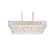 Elegant Lighting Emilia 37 Inch Chandelier In Satin Gold