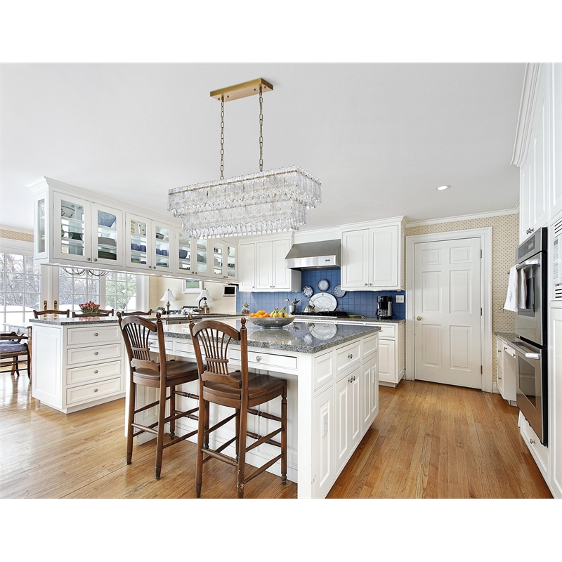 Elegant Lighting Emilia 37 Inch Chandelier In Satin Gold