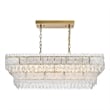 Elegant Lighting Emilia 37 Inch Chandelier In Satin Gold