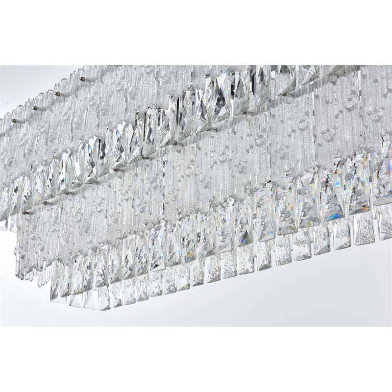 Elegant Lighting Emilia 50 Inch Chandelier In Chrome